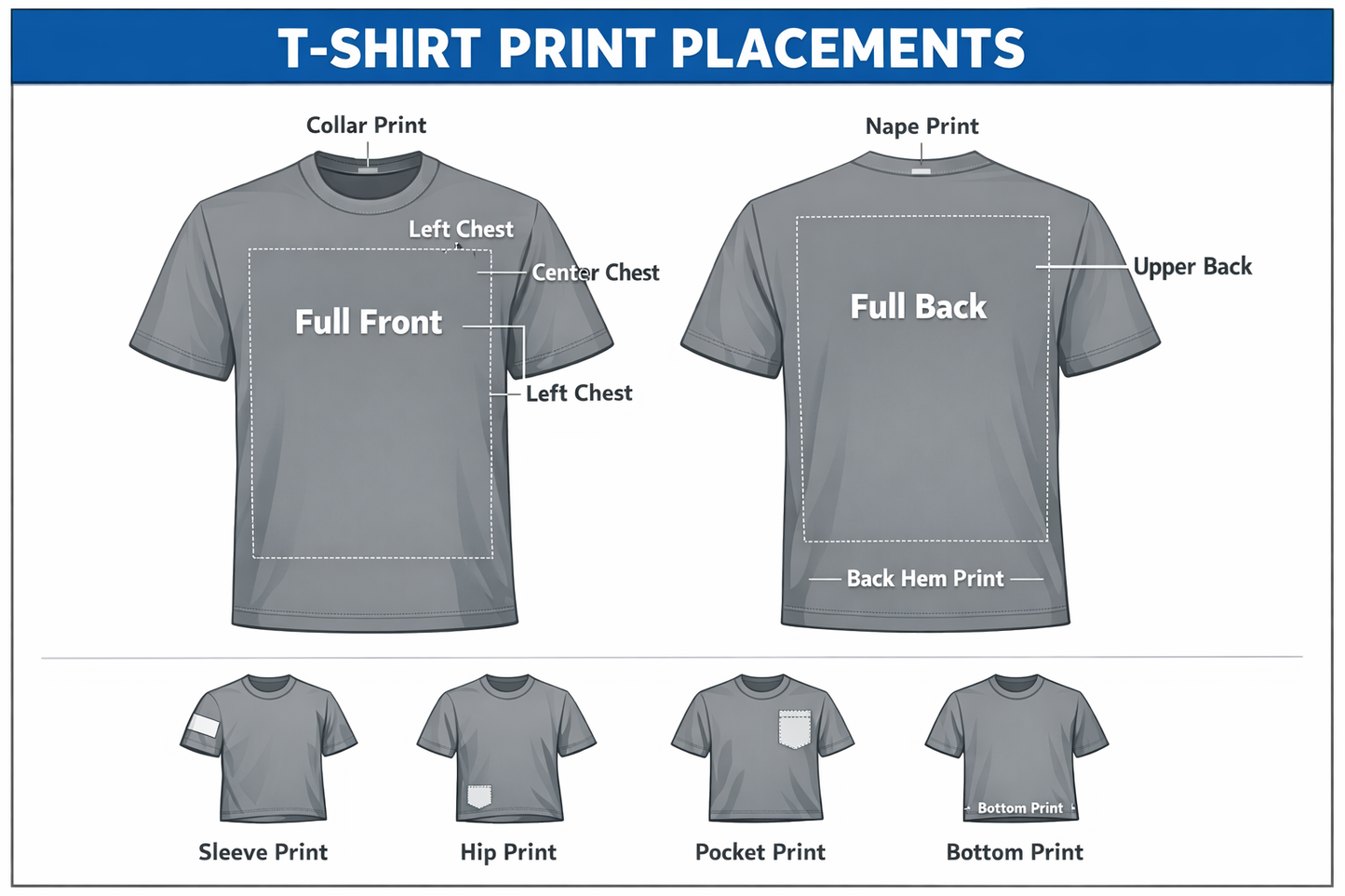 100 SHIRT PACKAGE Gildan Softstyle- Front Print Included